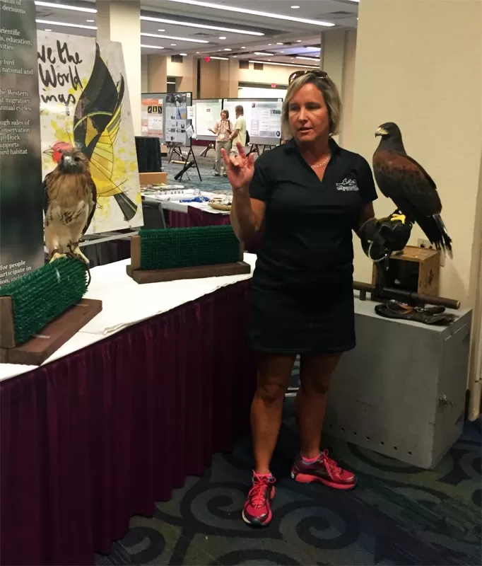 Sponsor U.S. Fish and Wildlife Services brought wildlife to the attendees in the Exhibit Hall