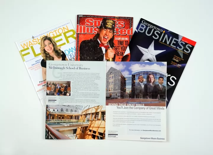 Ads in various publications