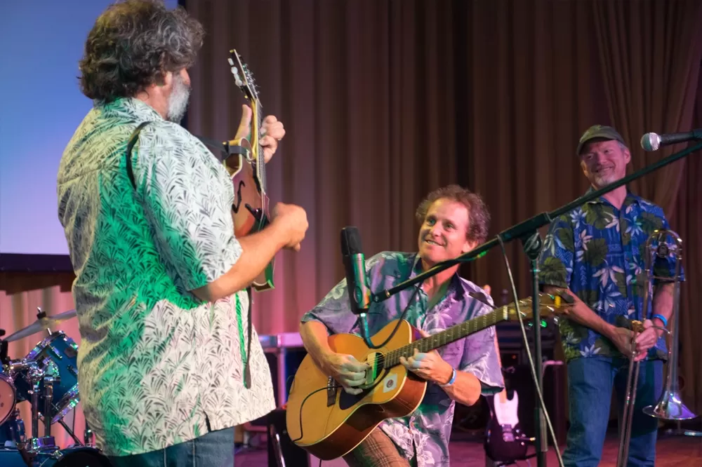 Attendees jammed out at the Bird Jam and Poetry Slam