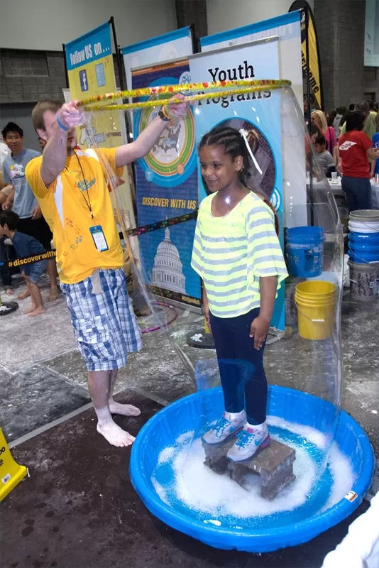 Inside a giant bubble!