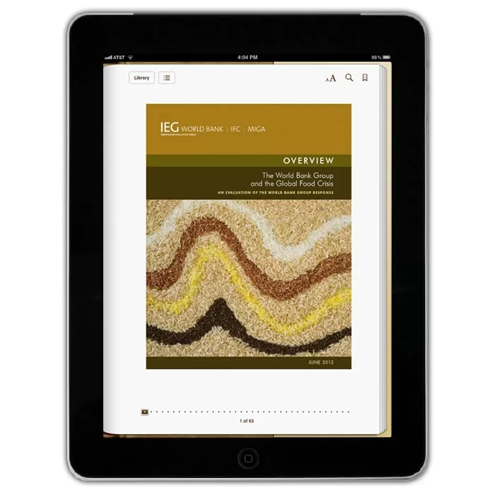 E-book for a project evaluation