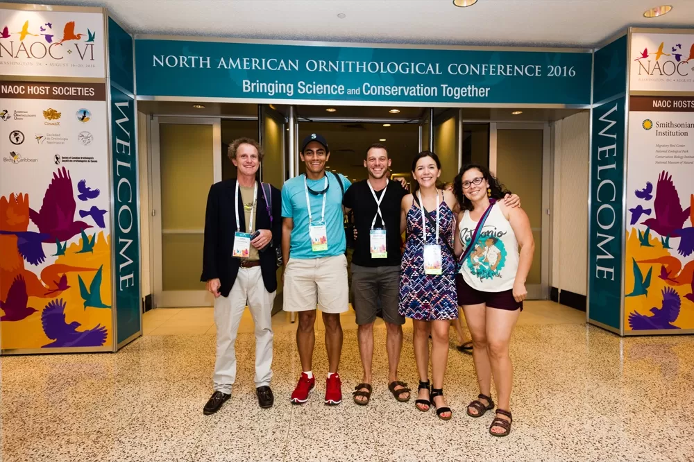 Attendees outside of the Exhibit Hall