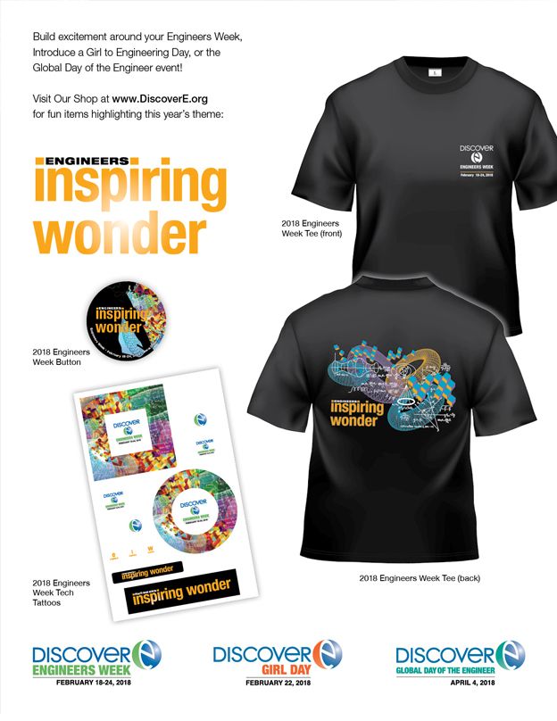 Front of the 2018 shopping insert that features some of the products we created.