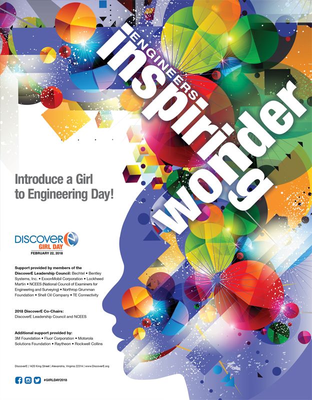 The front of the 2018 Girl Day poster