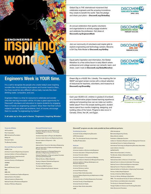 The back of the 2018 Engineers Week poster