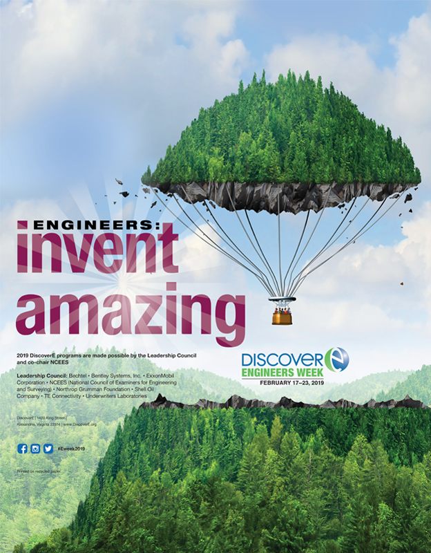 The front of the 2019 Engineers Week poster
