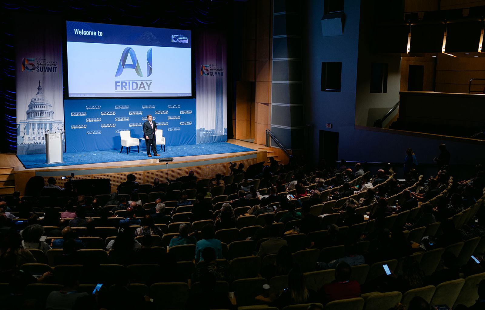 Slide Presentation and AI Friday Logo