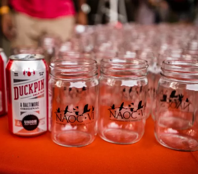 Keepsake mason jars from the Night at the Zoo banquet