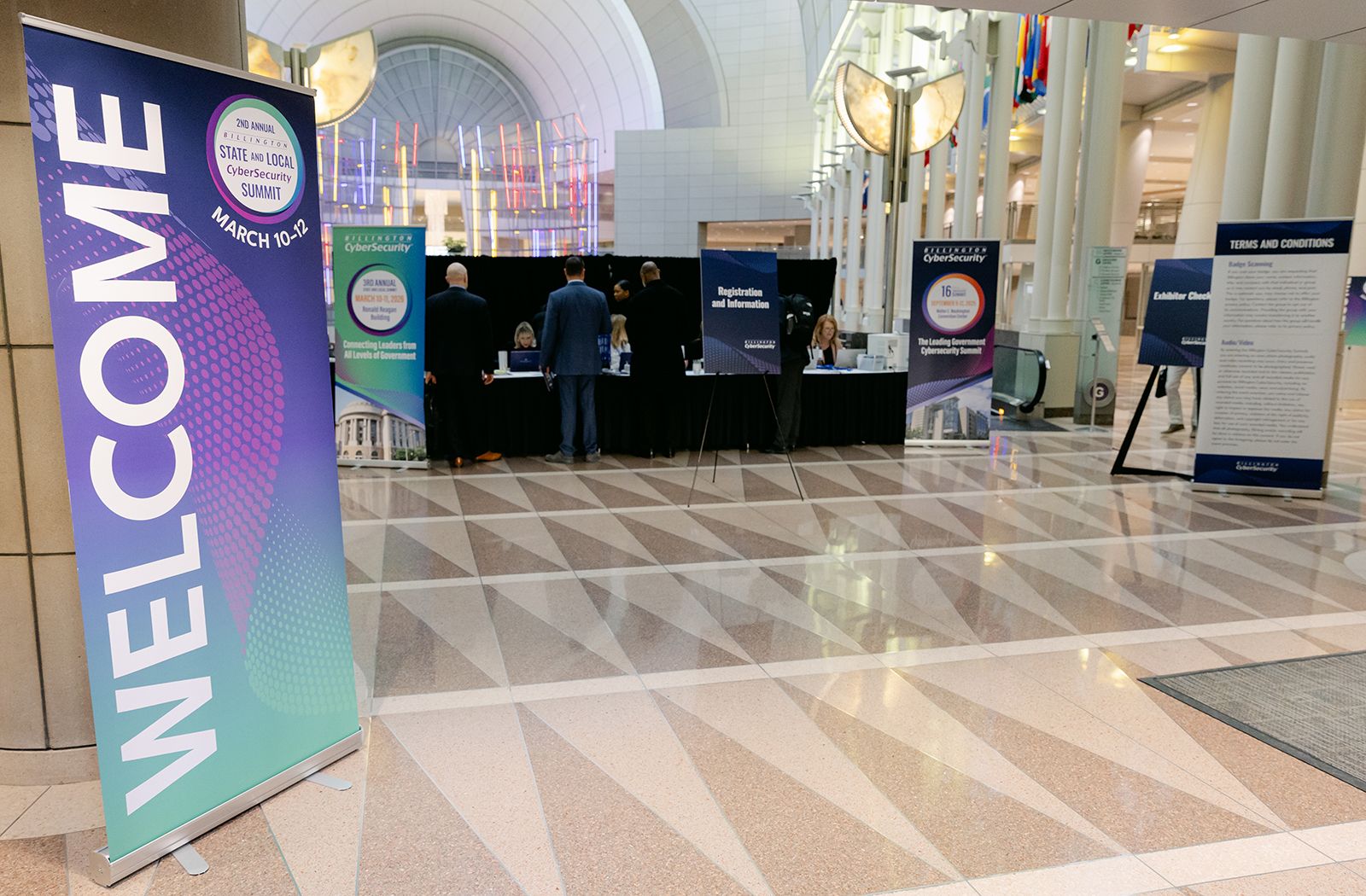 2nd Annual State and Local Summit Welcome and Registration Signage