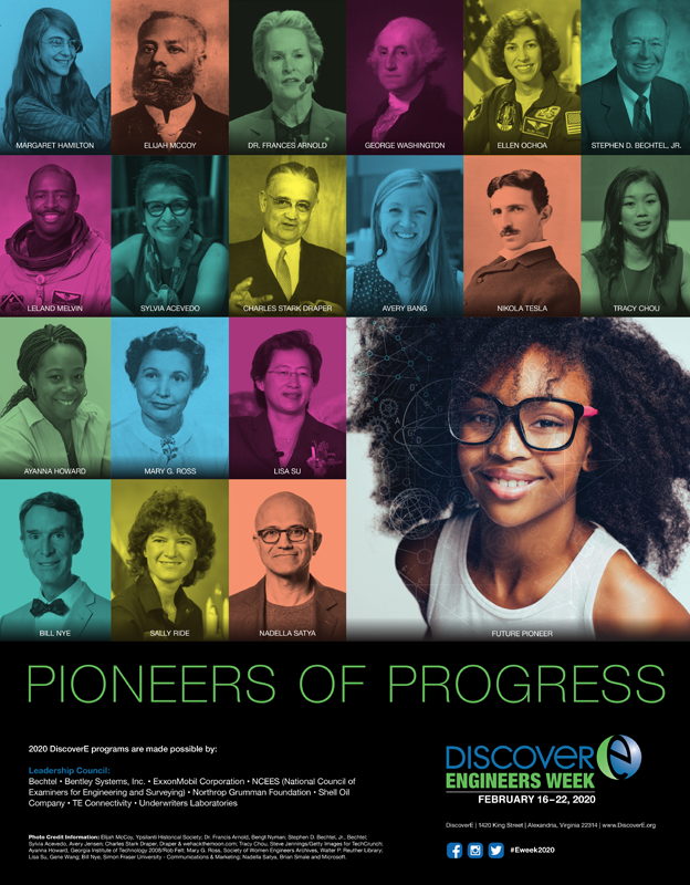 The front of the 2020 Engineers Week poster